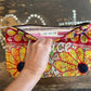 AW25 RECYCLED KANTHA PEACE PURSE (NO. 7)