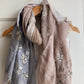 AW25 SAKSHI OVERSIZED EMBROIDERED WOOL SCARF