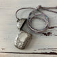 SILVER PLATED PENDANT ON SARI CORD (NO.3)