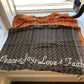 ERIN EMBROIDERED 'Peace & Love' KANTHA SCARF (NO. 1)