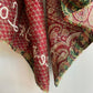 ERIN EMBROIDERED 'Peace & Love' KANTHA SCARF (NO. 2)