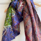 ERIN EMBROIDERED 'Peace & Love' KANTHA SCARF (NO. 3)