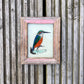 MINI INDIAN GLASS PAINTING (BIRD NO.4)