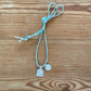 SILVER DEITIES NECKLACE ON SARI CORD