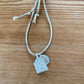 SILVER DEITIES NECKLACE ON SARI CORD