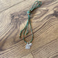 Lisa Taylor Design, Painted deities necklace on sari cord