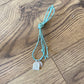 Lisa Taylor Design, Painted deities necklace on sari cord