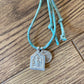 Lisa Taylor Design, Painted deities necklace on sari cord