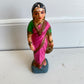 VINTAGE CLAY STATUE LADY IN SARI