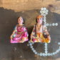 VINTAGE CLAY STATUES HUSBAND & WIFE