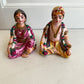 VINTAGE CLAY STATUES HUSBAND & WIFE